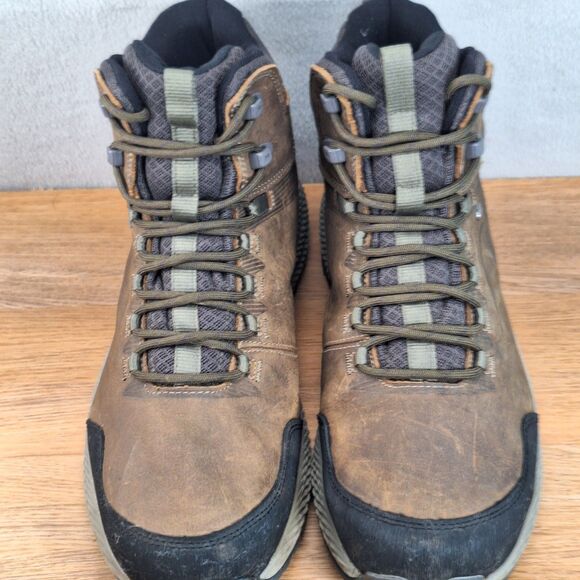 Merrell ForestBound Mid WP Men\'s 10.5 44.5 Waterproof Hiking Boots Brown Leather main image 9